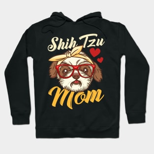 Shih Tzu Mom print for Women Dog Lover Gift Hoodie